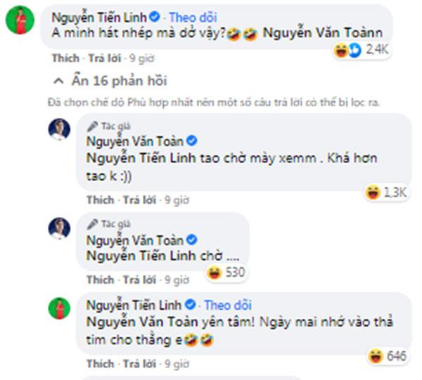 Văn Toàn đòi nợ mùa dịch, Tiến Linh còm câu mặn mòi nhận 2,4k like-2