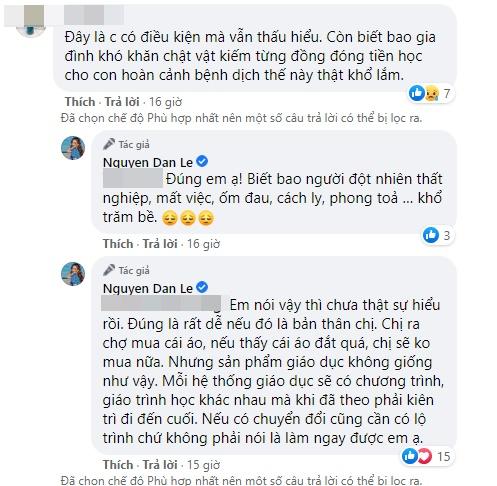 Đan Lê bị nhận xét giàu mà ki khi càm ràm chuyện học phí của con-5