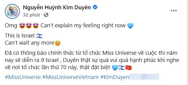 Miss Universe bẻ lái địa điểm, Kim Duyên thi ở Israel-4