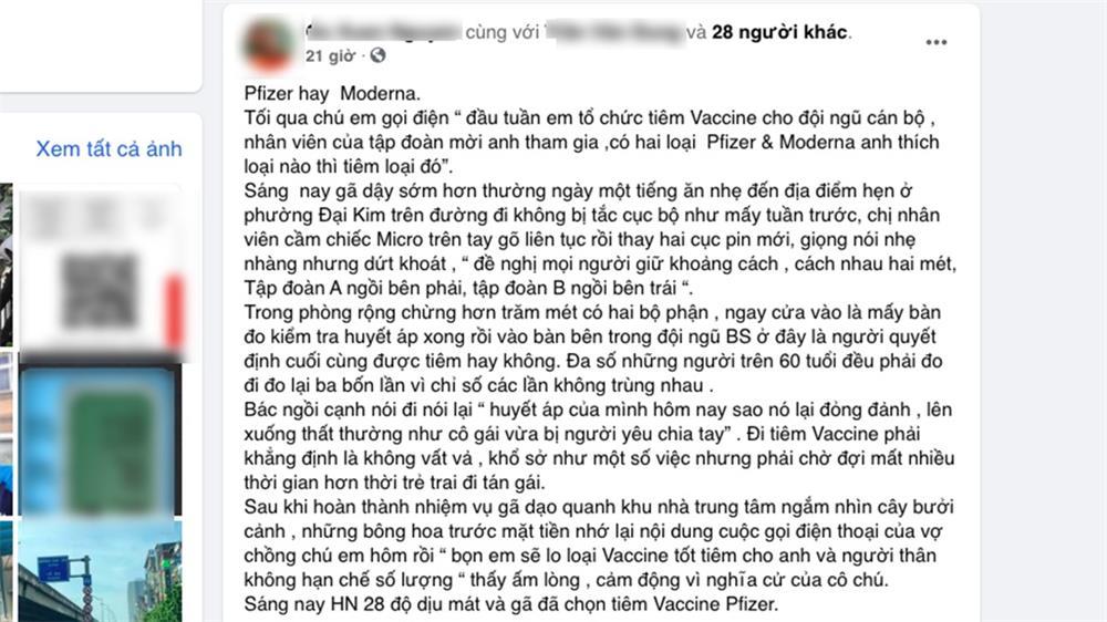 Xôn xao status khoe được chú em lo tiêm vaccine Covid-19 xịn nhất-1