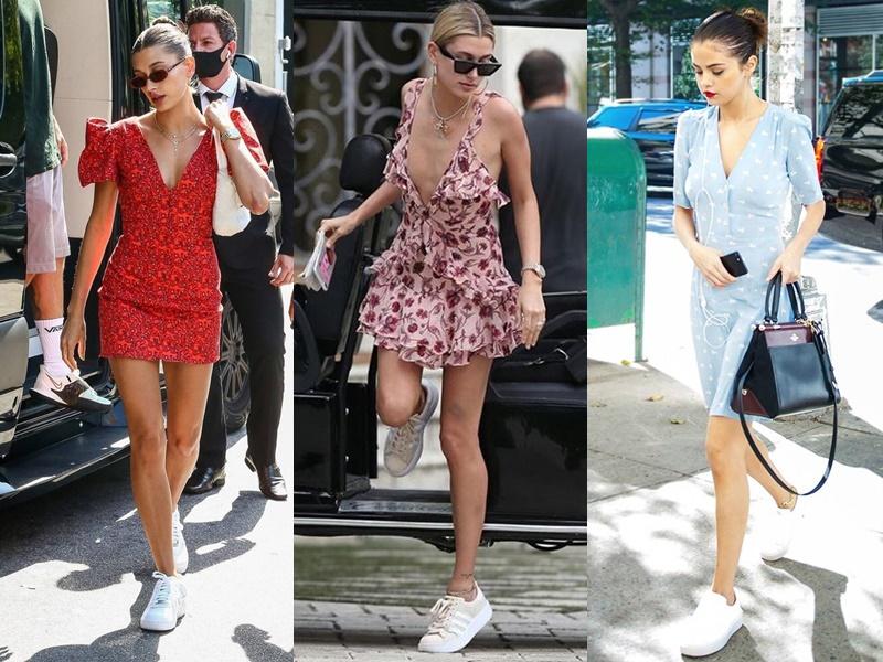 Gu yêu giống nhau, Hailey Bieber - Selena Gomez còn chung gu ăn mặc-2