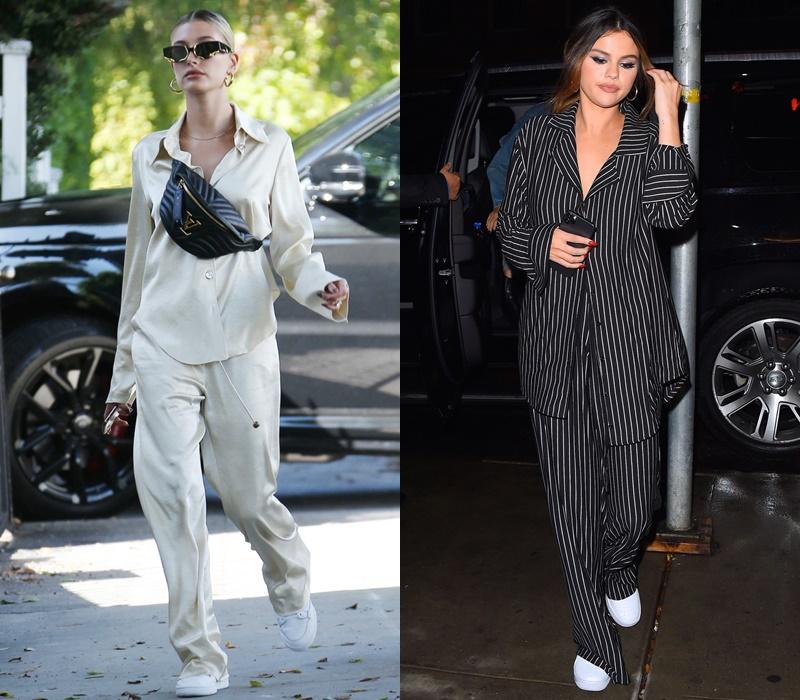 Gu yêu giống nhau, Hailey Bieber - Selena Gomez còn chung gu ăn mặc-4