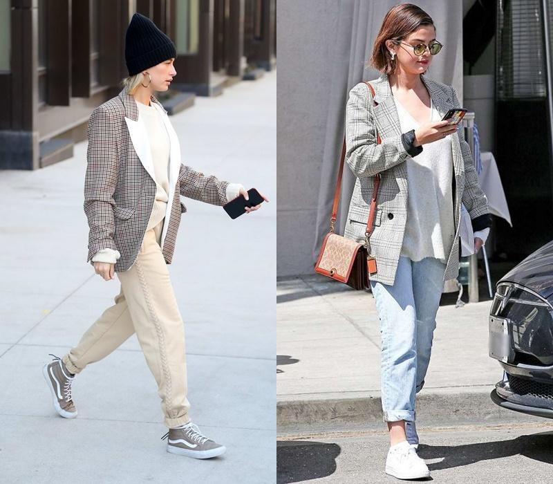 Gu yêu giống nhau, Hailey Bieber - Selena Gomez còn chung gu ăn mặc-6