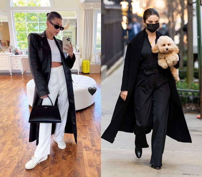 Gu yêu giống nhau, Hailey Bieber - Selena Gomez còn chung gu ăn mặc-7