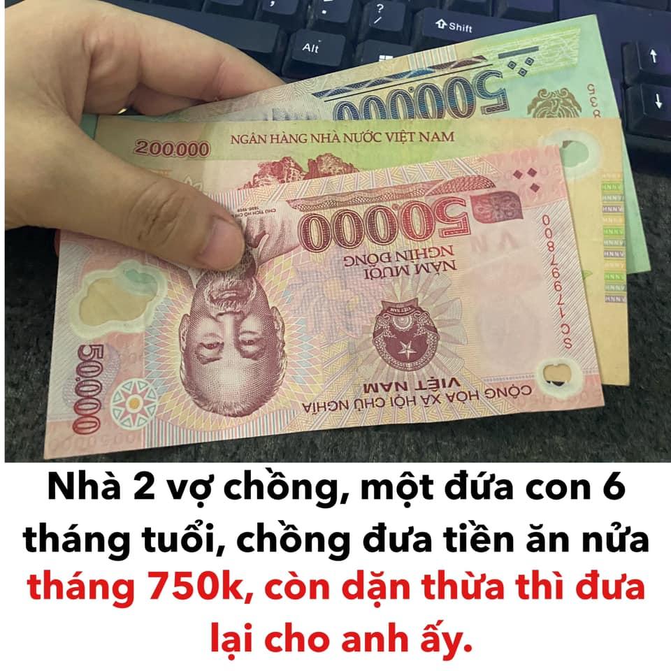 Chồng đưa 750k đòi vợ nấu ăn nửa tháng: Mua nịt mà nhai được lâu lắm-1