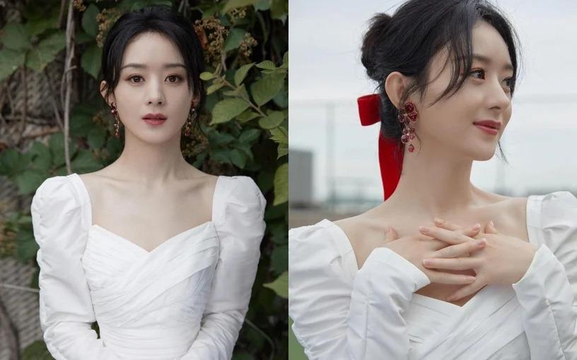 Mỹ nhân Hàn - Trung lăng xê mốt váy áo cổ vuông khoe xương quai xanh quyến rũ-2