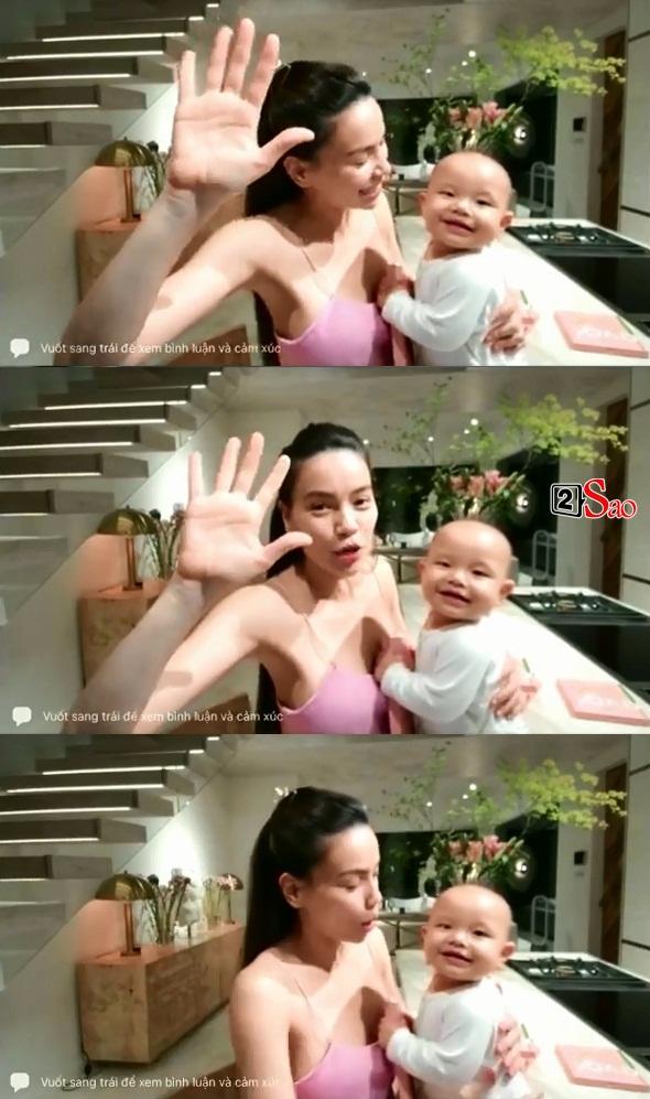 Livestream cùng Hồ Ngọc Hà, quý tử gây sốt với nụ cười giả trân-2