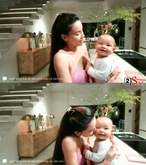 Livestream cùng Hồ Ngọc Hà, quý tử gây sốt với nụ cười giả trân-3