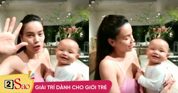 Livestream cùng Hồ Ngọc Hà, quý tử gây sốt với nụ cười giả trân