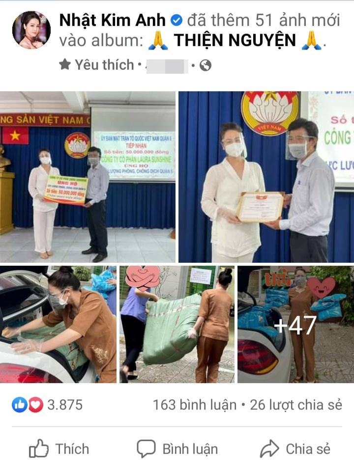 Nhật Kim Anh bị móc mỉa từ thiện bỏ túi riêng mùa dịch-3