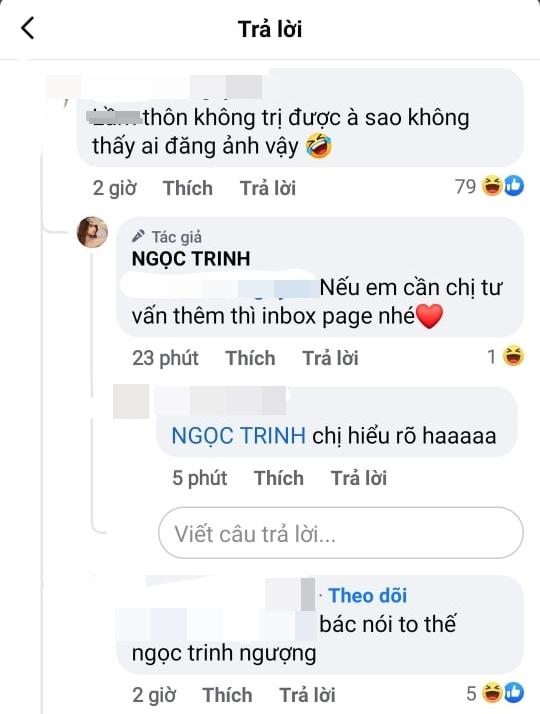 Bị hỏi chuyện biến thâm thành hồng, Ngọc Trinh đáp có gì mà khó-3