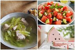 6 món siêu thơm ngon được chế biến chỉ bằng 1 quả dưa hấu
