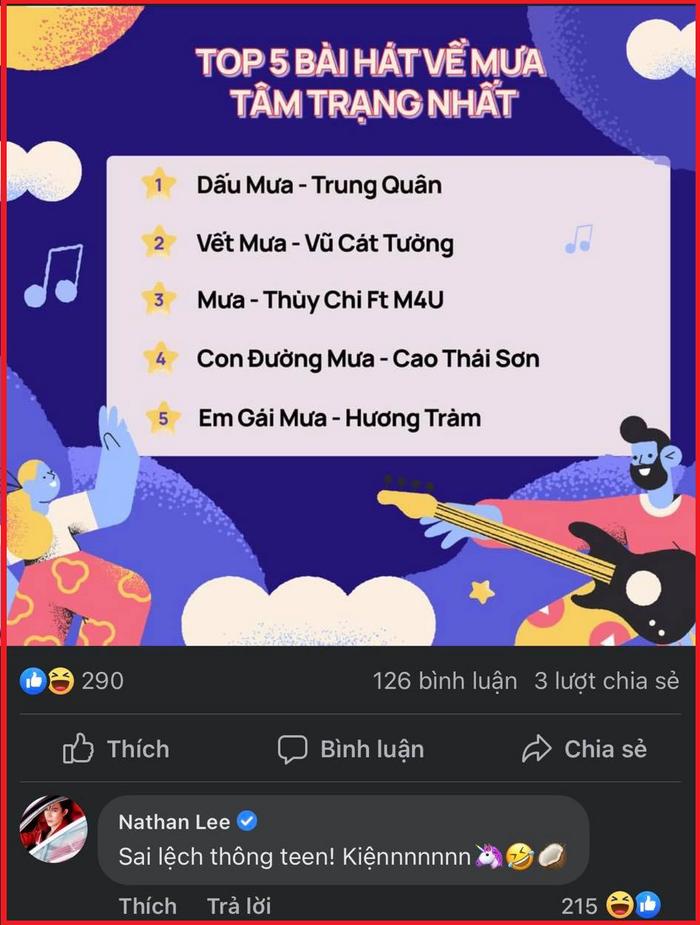 Fanpage đăng sai Con Đường Mưa của Cao Thái Sơn, Nathan Lee đòi kiện-4