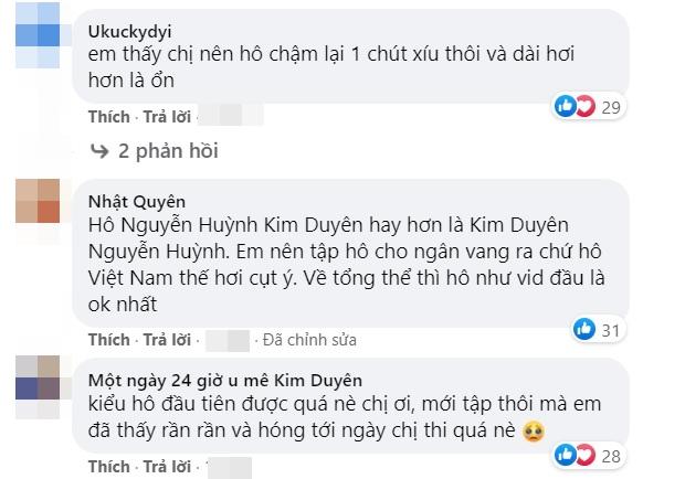 Kim Duyên bị chê cách hô Việt Nam khi luyện thi Miss Universe-3