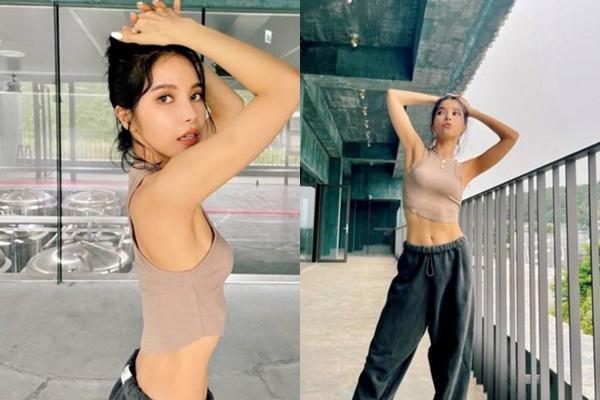 ‘Xỉu ngang’ những lần bông hồng lai Somi vén áo khoe cơ bụng-10