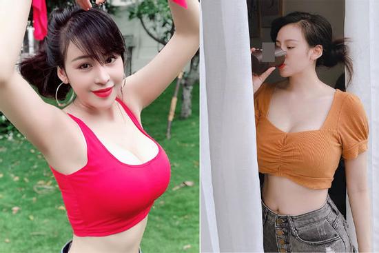 Bà Tưng ăn mặc kín đáo, dân mạng đổ dồn vòng 1 khủng tràn khỏi áo