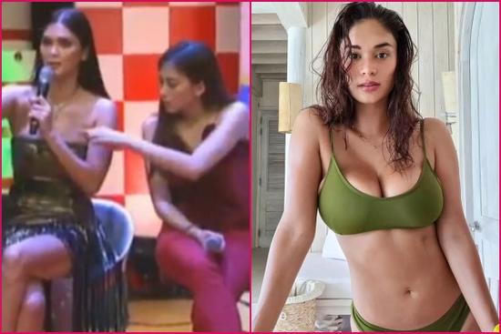 Nữ MC 'check hàng' Hoa hậu Pia Wurtzbach trên sóng truyền hình