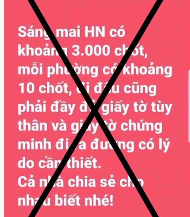 Thông tin sáng mai có 3.000 chốt, mỗi phường có 10 chốt là bịa đặt-1