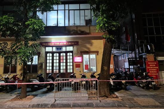 Hà Nội phong tỏa tạm thời trụ sở Công an phường Lê Đại Hành