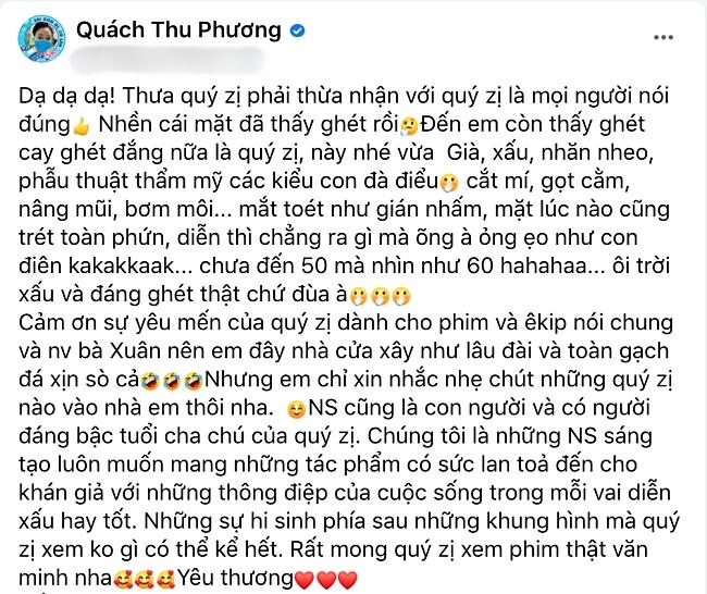 Bà Xuân Hương Vị Tình Thân nổi nóng khi bị chê xấu, già, mắt toét-2