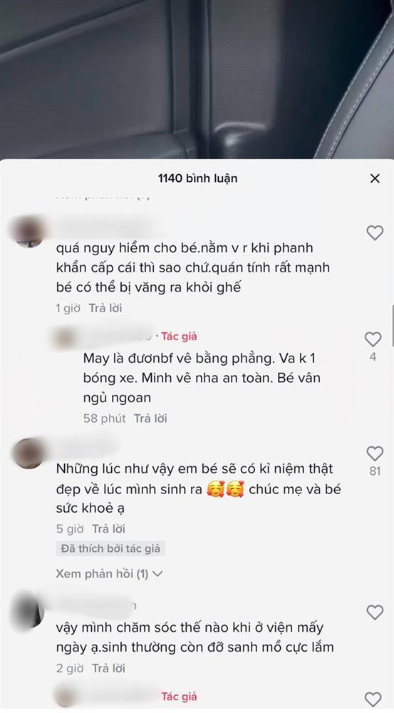 Chồng bận chống dịch tại TP.HCM, vợ tự đi sinh xong lái xe ô tô đưa con về nhà!-4