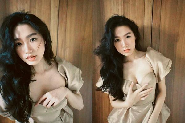 Vòng một căng tràn bờ đê, Doãn Hải My khiến dân tình thót tim-3