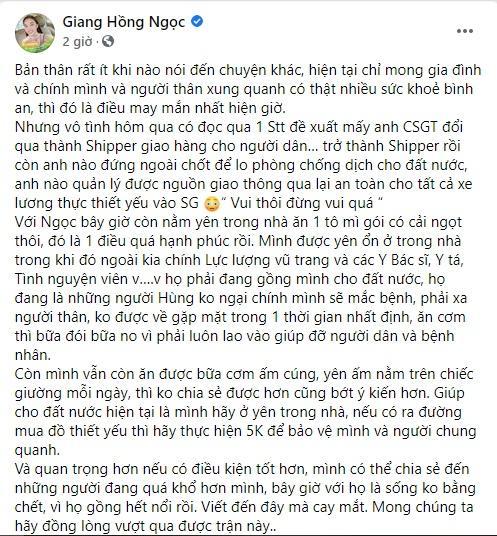 Giang Hồng Ngọc quyết không xóa status phản đối Dũng Khùng-2