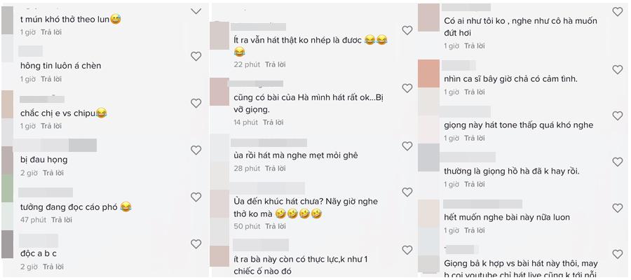 Hồ Ngọc Hà thở dốc khi hát, netizen đá xoáy: Hà và Pu 10 phân vẹn 10-3