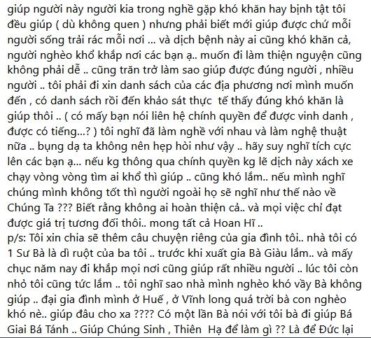 Cát Tường nói về nghệ sĩ cứu thiên hạ, bỏ đồng nghiệp nghèo-2