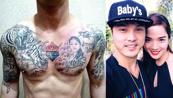 Sao Việt chơi lớn khắc mặt người tình lên cơ thể-7