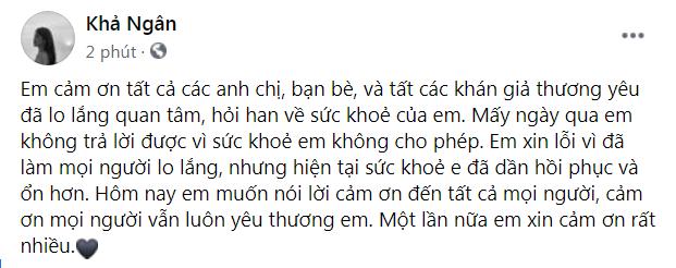 Khả Ngân lên tiếng về loạt ảnh da bọc xương, ho ra máu-3