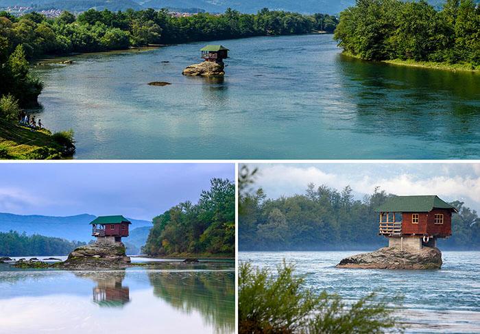 Ngôi nhà kỳ lạ trên mỏm đá, cô độc giữa núi rừng-3