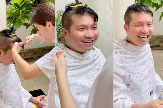 Đoàn Di Băng trổ tài cắt tóc khiến chồng đại gia đòi bỏ nhà đi bụi