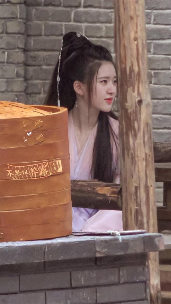 Triệu Lộ Tư dắt chó đi dạo, fan khen không ngớt nhan sắc đời thực-6