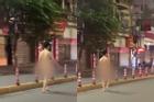 Clip: Thanh niên 'trần như nhộng', ung dung đi bộ giữa phố Hải Phòng