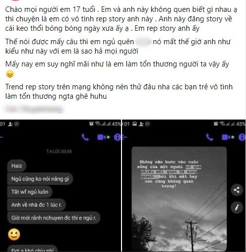 Đu trend rep story, cô gái tá hỏa nhận inbox khóc nguyên dòng sông-1