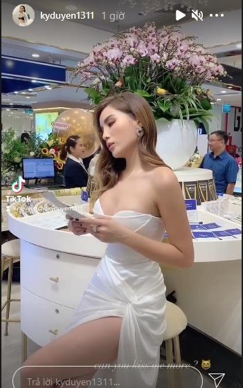 Kỳ Duyên diện đầm chật ních khiến vòng 1 khủng như muốn sổ lồng-1