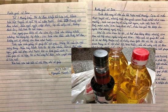 Bức thư cảm động của cụ ông gửi người hàng xóm nấu cơm cho mình