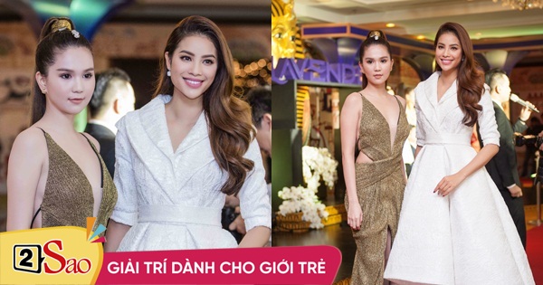 Phạm Hương đứng kế Ngọc Trinh, nhan sắc lộ rõ chênh lệch
