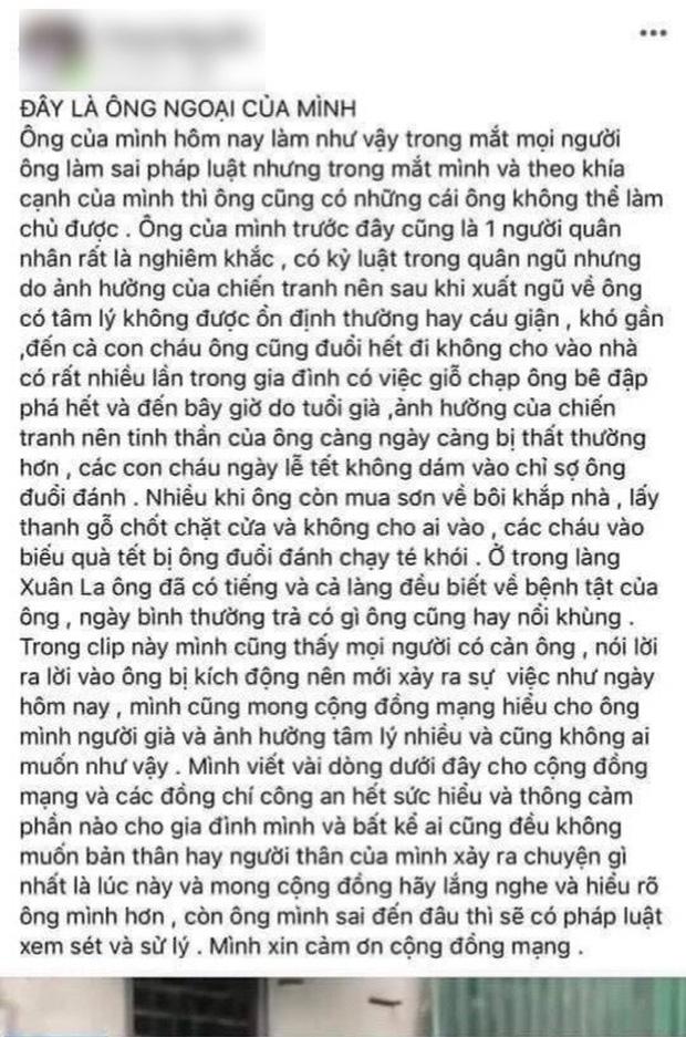 Cụ ông cầm mũ cối đập vào mặt công an: Người nhà nói gì?-1