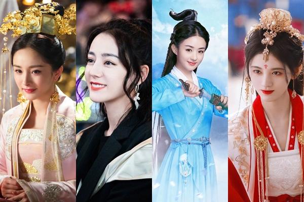 Địch Lệ Nhiệt Ba và các nữ diễn viên như xé sách bước ra