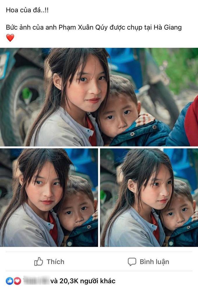 Phát sốt gương mặt bé gái Hà Giang cực xinh bế em bên đường-1