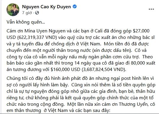 MC Kỳ Duyên bị chất vấn tiền từ thiện thiếu minh bạch-1
