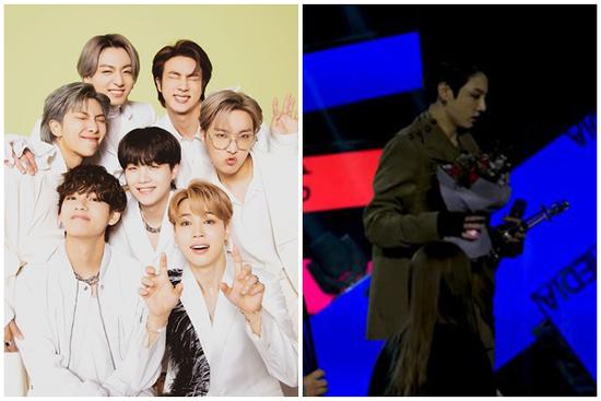 Sân khấu encore của BTS gây tranh cãi: Hát live dở tệ, bỏ cả cúp lẫn đạo cụ