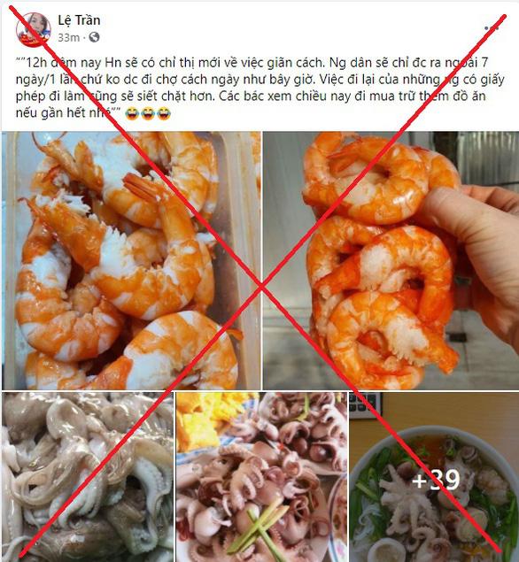 Thông tin người dân Hà Nội chỉ được ra ngoài 7 ngày/1 lần là giả-1