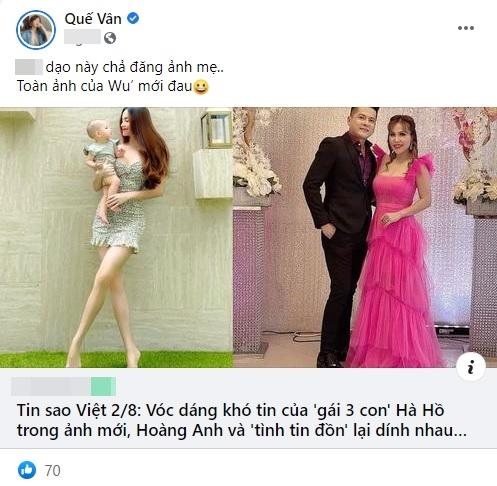 Hồ Ngọc Hà xuất hiện trên Facebook Quế Vân, chuyện gì đây?-1