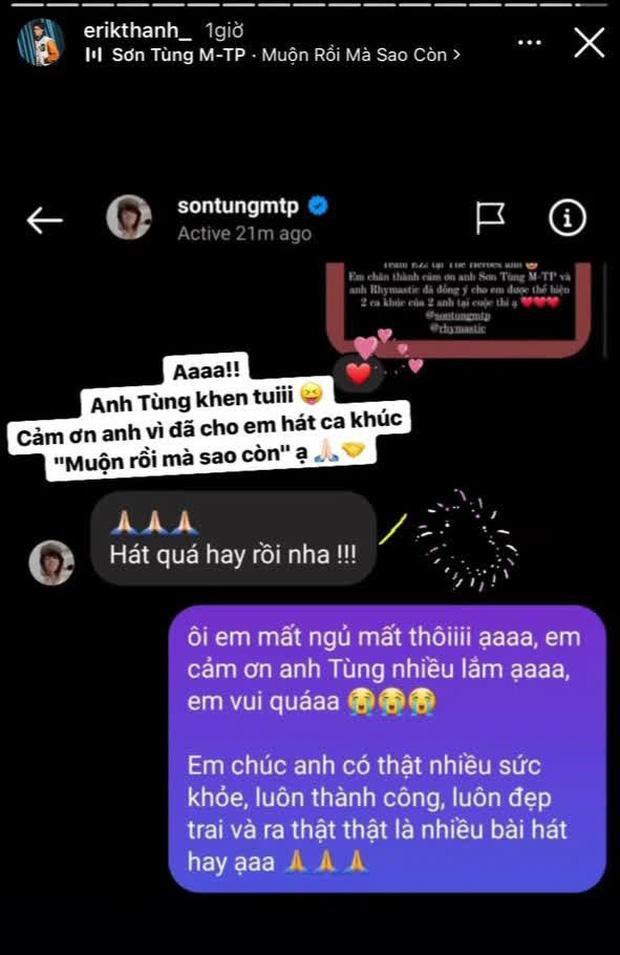 Sơn Tùng M-TP khen Erik hát hay, fandom 2 nhà nháo nhào loạn xị-1