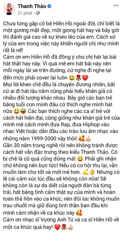 Thanh Thảo nói gì khi chỉ cover thôi mà bị người nghe chê nát nước?-6