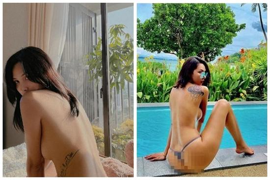 'Người tình' Kỳ Duyên bán nude khoe hình xăm đặc biệt mạn sườn