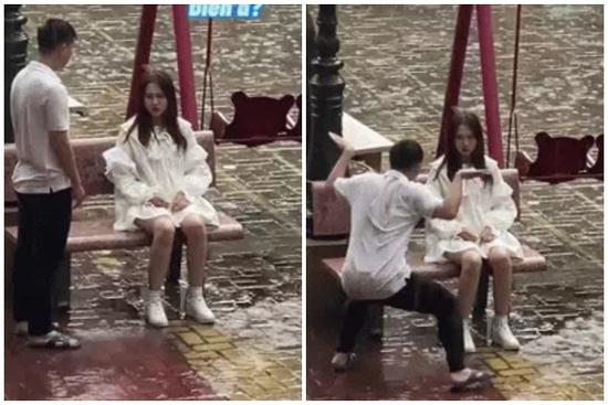 Cô gái dầm mưa ngồi giữa sân, người yêu có hành động 'ngoài sức tưởng tượng'